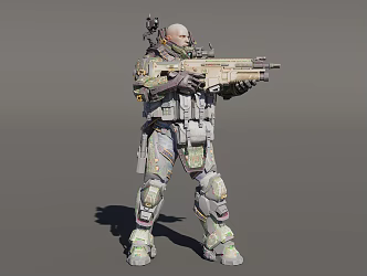 Lance soldier 3d model