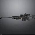 High Performance Sniper Rifle With Tactical Scope And Long Barrel Design