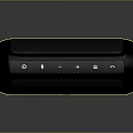 Black Portable Bluetooth Speaker with Sleek Design and Wireless Audio Functionality
