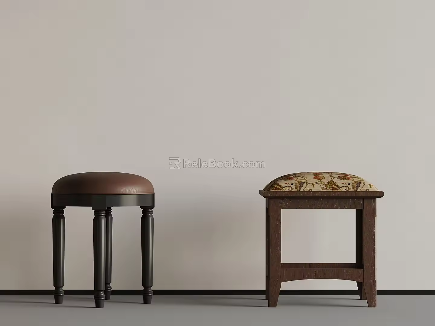 19 French Stool Dressing Stool 3d model