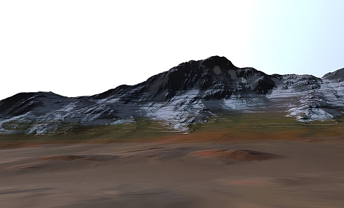 mountain iceberg 3d model