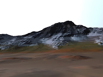 mountain iceberg 3d model