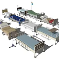Modern sickbed 3d model
