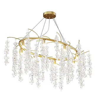 French Chandelier Restaurant Chandelier Bedroom Chandelier Crystal Chandelier Metal Chandelier Light Luxury Chandelier 3d model