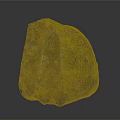 Natural Stone With Mossy Green Brown Surface And Textured Natural Design