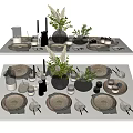 Modern Tableware 3d model