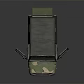Vintage Green Camouflage Off Road Vehicle With Open Hood And Visible Engine