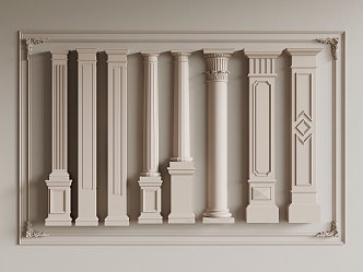 French Column 3d model