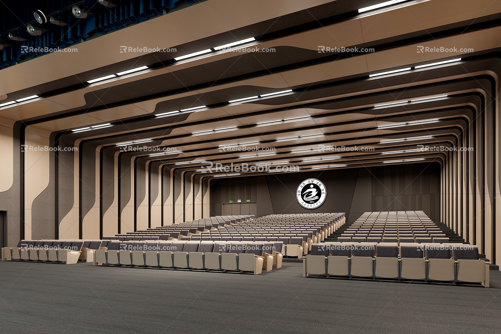 Modern Lecture Hall 3d model