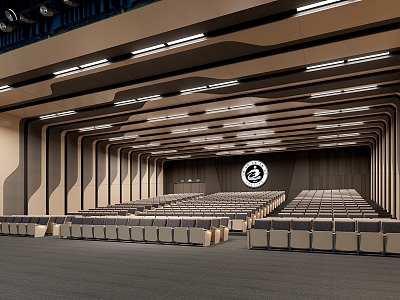 Modern Lecture Hall 3d model