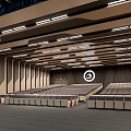 Modern Lecture Hall 3d model