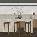 Simple Bar Stool 3d model