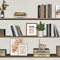 Modern Ornaments Combination Book Ornaments Book Ornaments Bookshelf Storage Rack Decoration Rack Furnishings 3d model