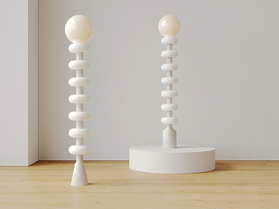 Quiet Floor Lamp Cream Floor Lamp model