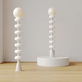 Quiet Floor Lamp Cream Floor Lamp 3d model