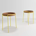 Nordic Round Table Coffee Table 3d model