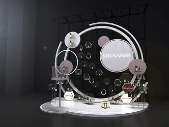 Interactive area pile head beauty Chen 3d model