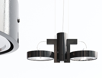 modern chandelier black chandelier 3d model