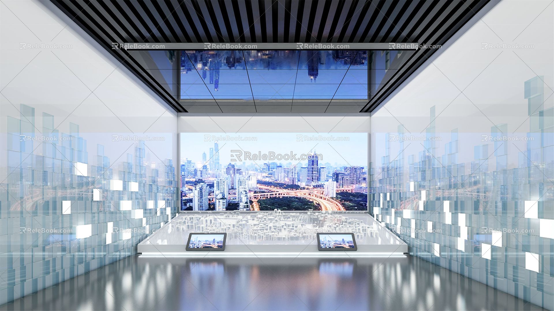 Modern Exhibition Hall Immersive Technology Enterprise Exhibition Hall 3d model