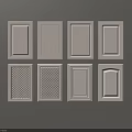White Cabinet Door Panel Designs With Various Patterns And Styles For Kitchen Furniture