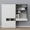 Cabinet Wardrobe Bookcase 3d model