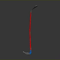 Red Shaft Golf Club With Silver Head Blue Base Professional Sports Equipment