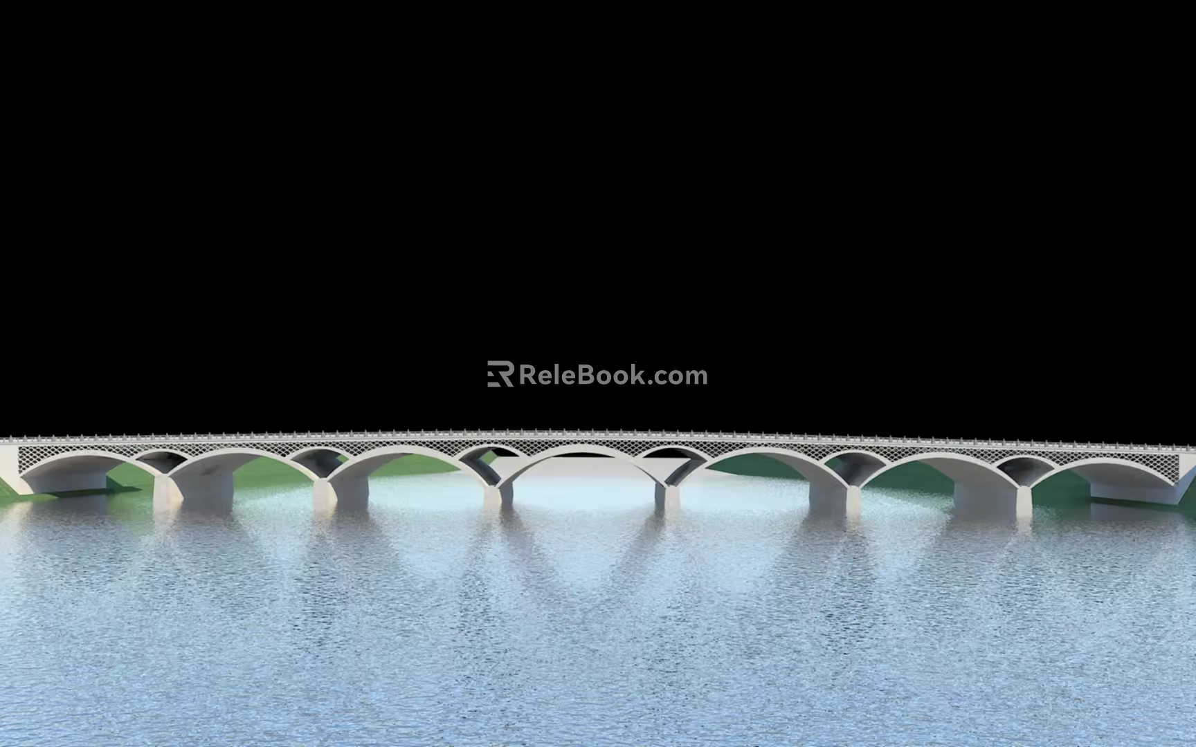 porous arch bridge 3d model