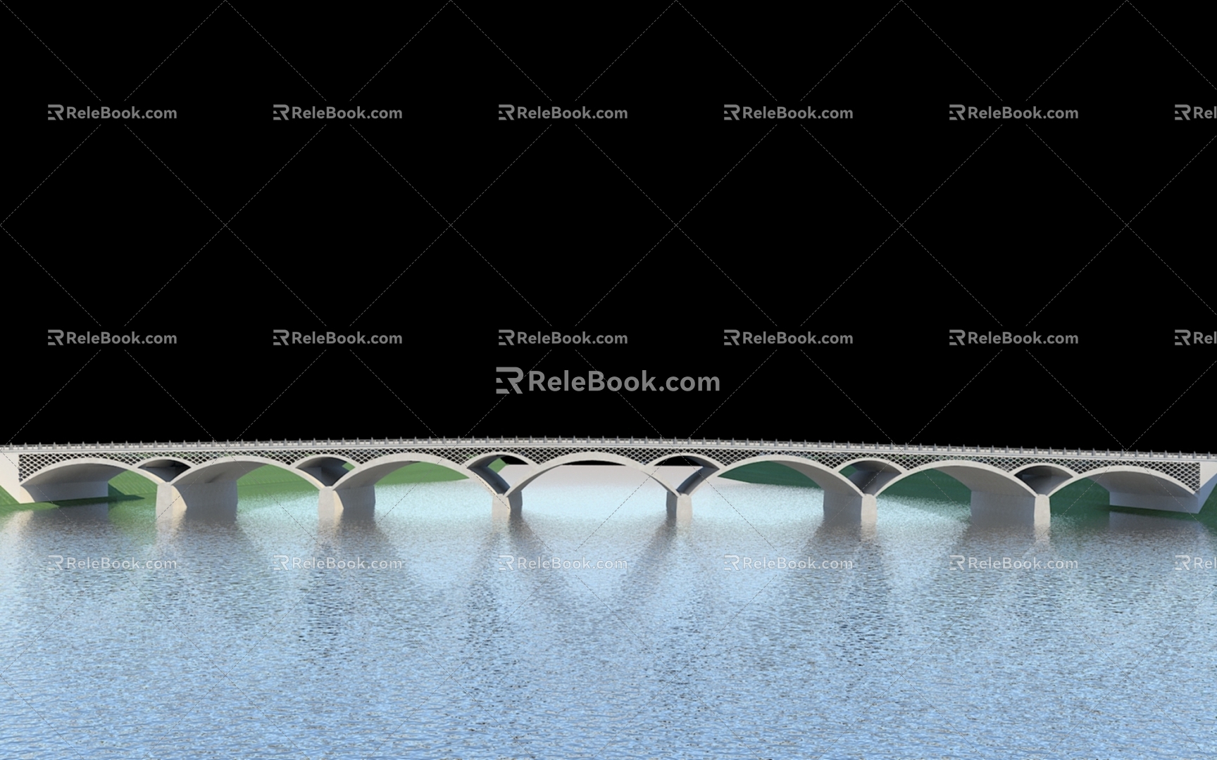 porous arch bridge 3d model