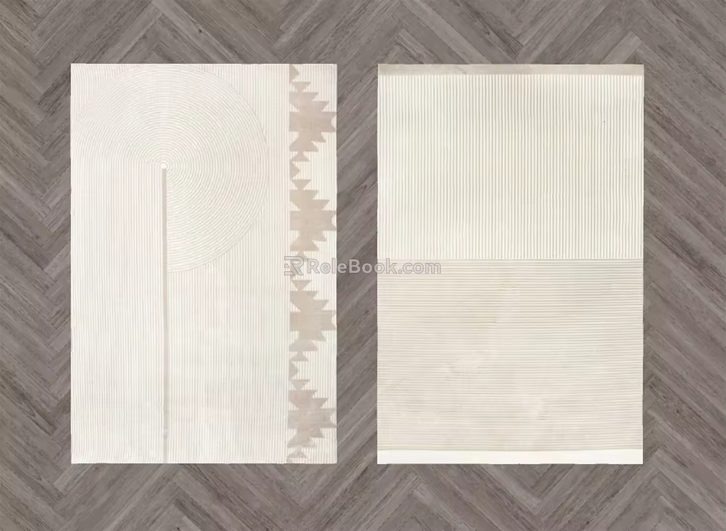 Modern Square Carpet 3d model