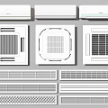Different Styles Of Air Conditioner Air Vents With Modern Design And Various Shapes