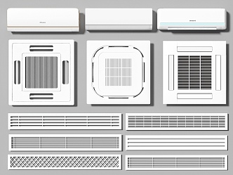 Modern air conditioner air outlet air conditioner outlet air conditioner vertical air conditioner hanging air conditioner inverter air conditioner cabinet air conditioner hanging machine 3d model