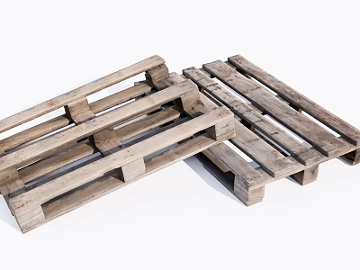 Creative Wooden Pallet Partition Design For Home Interior Room Divider 3d model