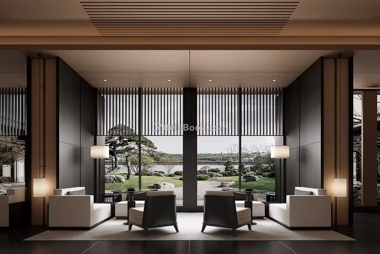 Modern Reception Area Lobby Rest Area Negotiation Area 3d model