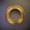 Decorative Round and Oval Mirrors with Gold Silver Crackle and Stained Glass Frames