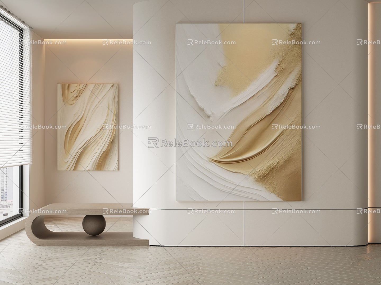 modern decorative painting 3d model