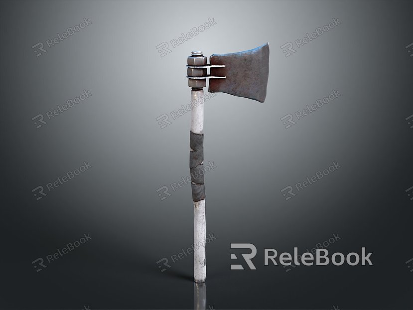 Tomahawk Axe Wooden Axe Handle Axe Mountain Axe Chopping Wood Axe Chopping Wood Axe Magic Axe model