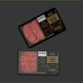 Premium EDO Beef Choice Cuts in Fresh Plastic Tray Packaging with Red Meat