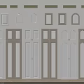 Various Styles Of White And Light Beige Doors With Different Shapes And Frames