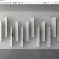 Bookshelf Decorative Rack 3d model
