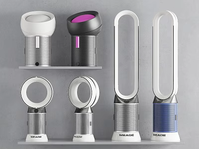 Modern Household Electrical Appliances MAZZE Bladeless Tower Fans Various Colors And Designs 3d model