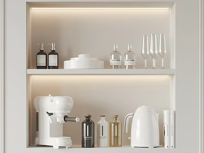 Modern Kitchen Supplies 3d model