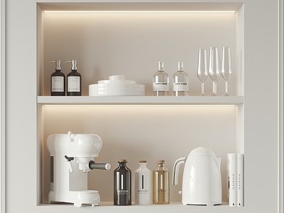Modern Kitchen Supplies 3d model