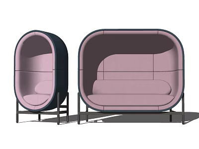 Modern Eggshell Chair Eggshell Sofa Card Seat 3d model