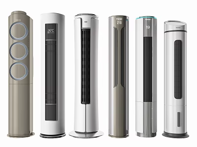 Tower Air Conditioner Fans With Various Modern Designs And Stylish Exteriors 3d model