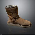 Brown Winter Boots with Soft Fur Lining Light Colored Sole for Warmth and Comfort