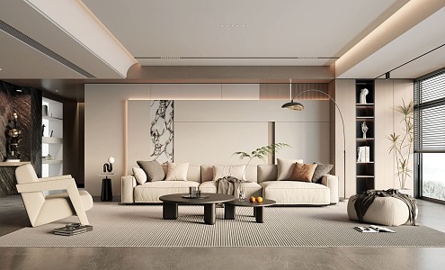 modern living room home living room 3d model