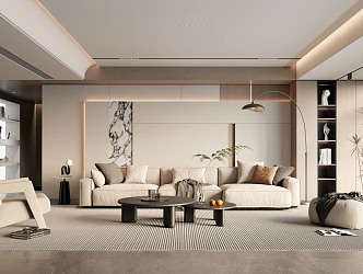 modern living room home living room 3d model