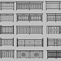 Various Stylish Railing Designs With Intricate Patterns And Metal Frames