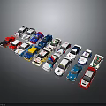 Colorful Toy Cars In Multiple Colors And Styles For Kids Play And