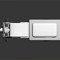 White Three Wheeler Delivery Vehicle With Cargo Box And Open Cabin